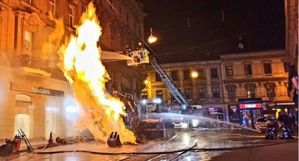 FOTO Vatrogasci objavili fotografije velikog požara u centru Zagreba